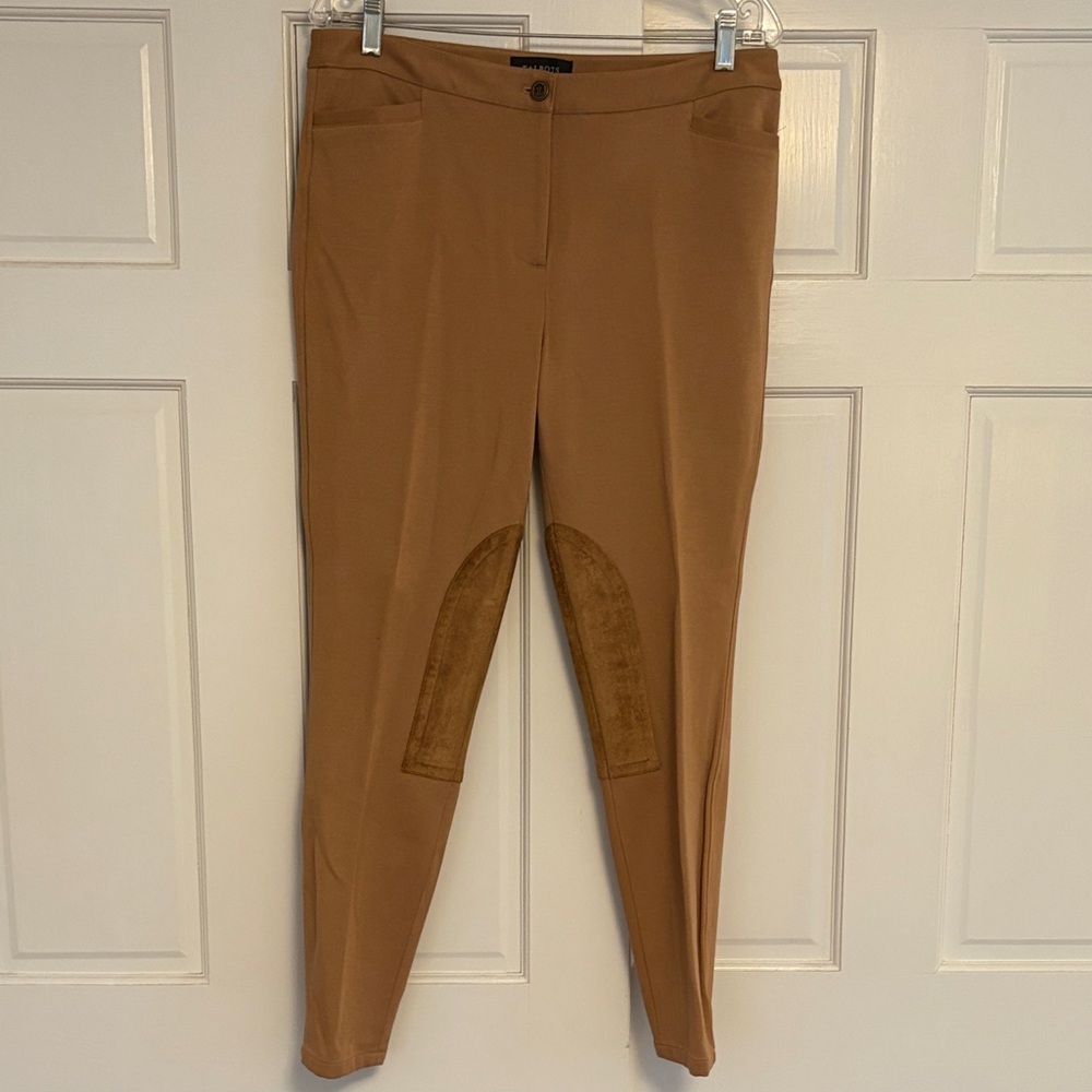 Talbots Tan Riding Pants with Suede Patches